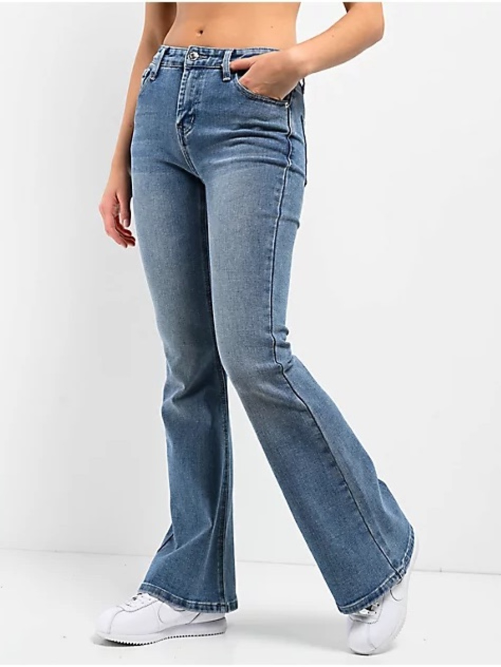 Juicy Couture Rhinestone Low Rise Flare Jeans - Picture 3 of 5